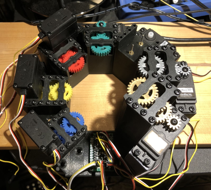 Servo Bracket with Gears